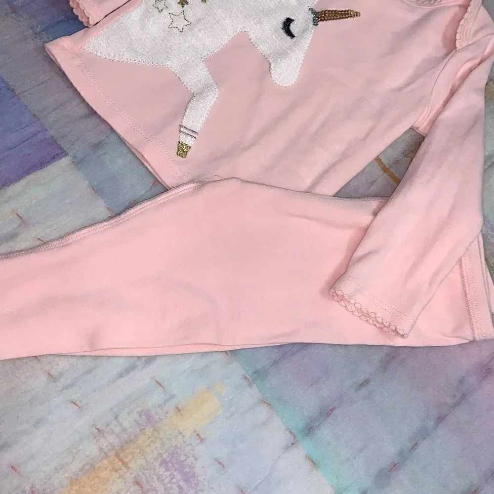 Mud pie unicorn pajama set